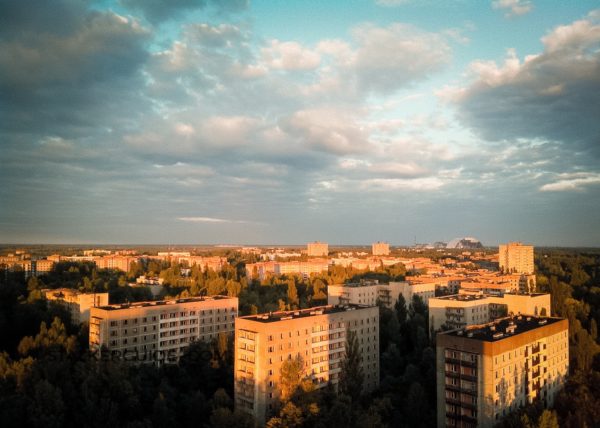 Вид с крыши Припять
