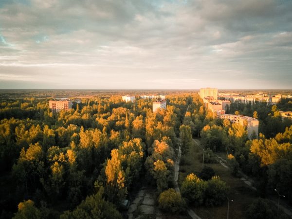 Вид с крыши Припять