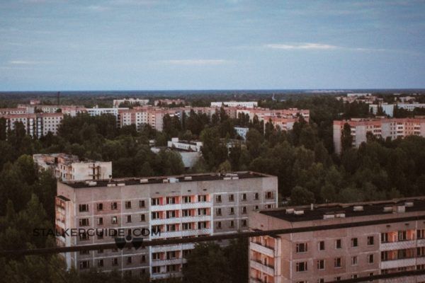 Вид с крыши Припять
