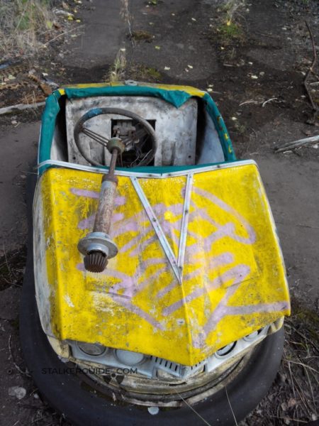 Автодром в парке аттракционов Припять